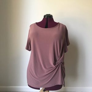 Leith Mauve Knot Top Sz XXL